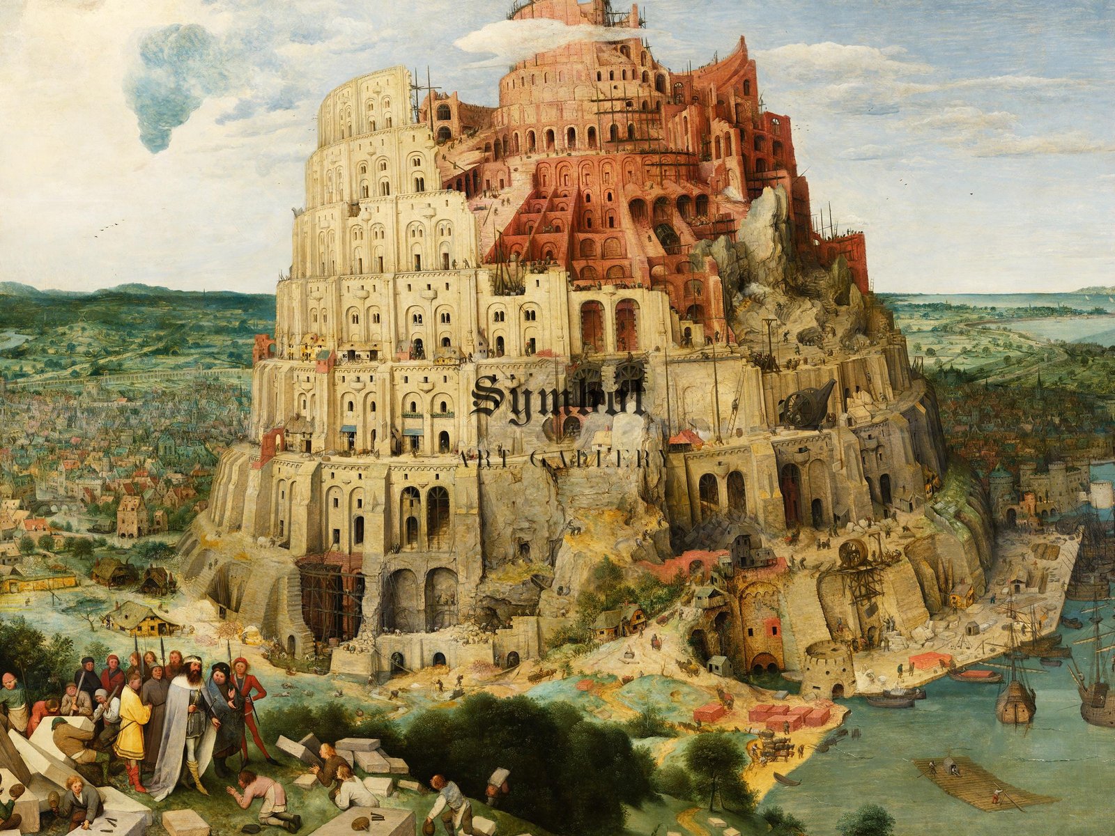 The Tower of Babel by Pieter Brueghel the Elder, 1563, Renaissance, fine art print