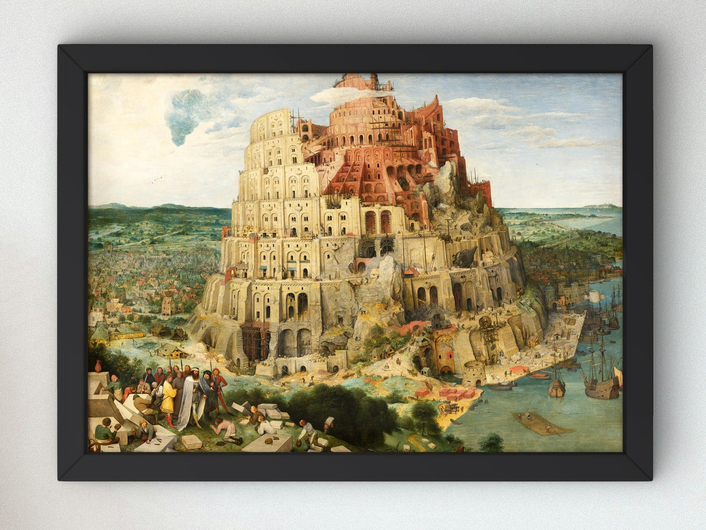 The Tower of Babel by Pieter Brueghel the Elder, 1563, Renaissance, fine art print