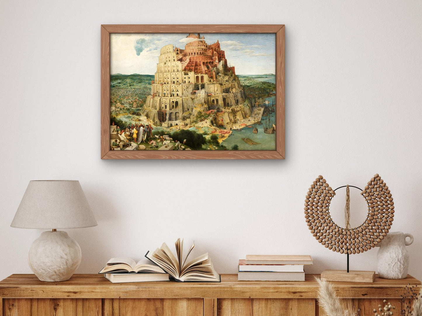 The Tower of Babel by Pieter Brueghel the Elder, 1563, Renaissance, fine art print