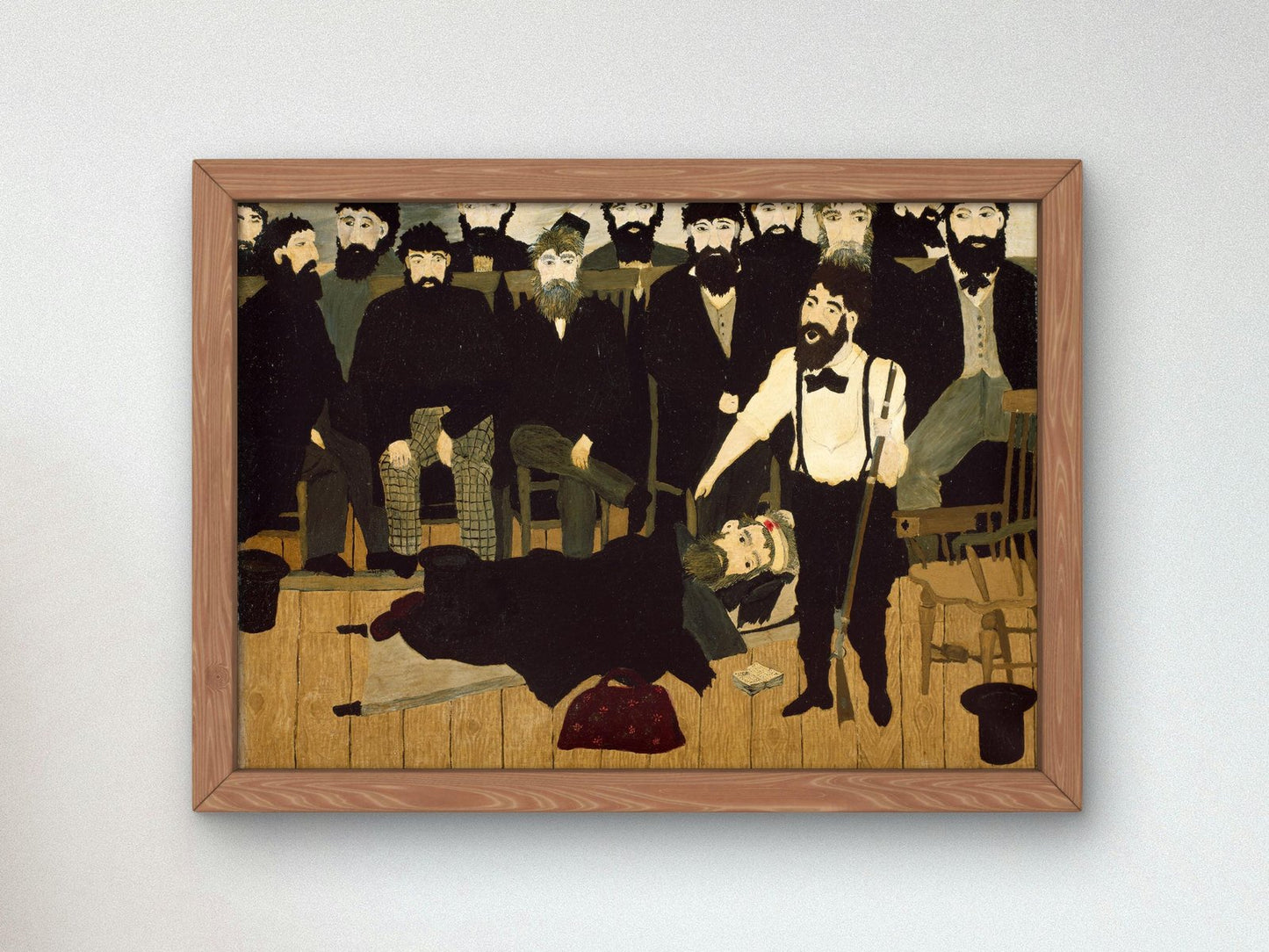 The Trial of John Brown by Horace Pippin, 1942, Art Deco and American Modernism, fine art print