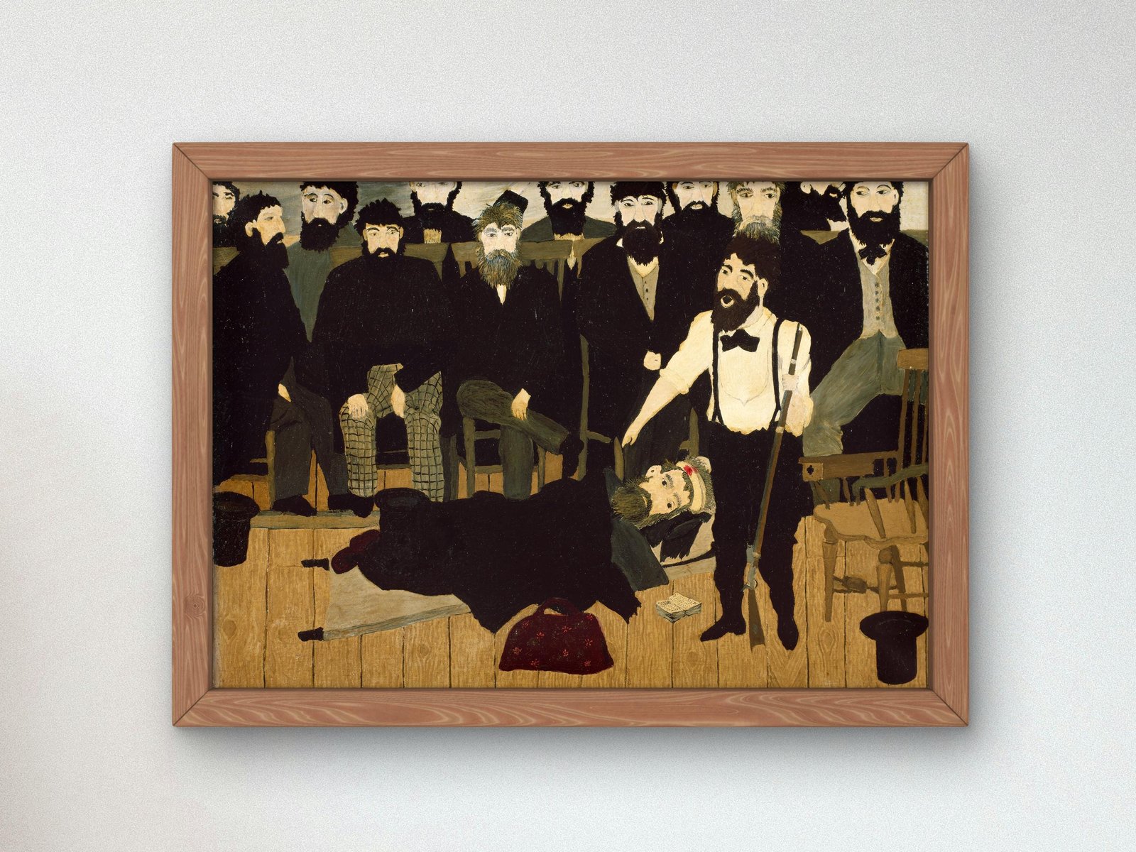 The Trial of John Brown by Horace Pippin, 1942, Art Deco and American Modernism, fine art print