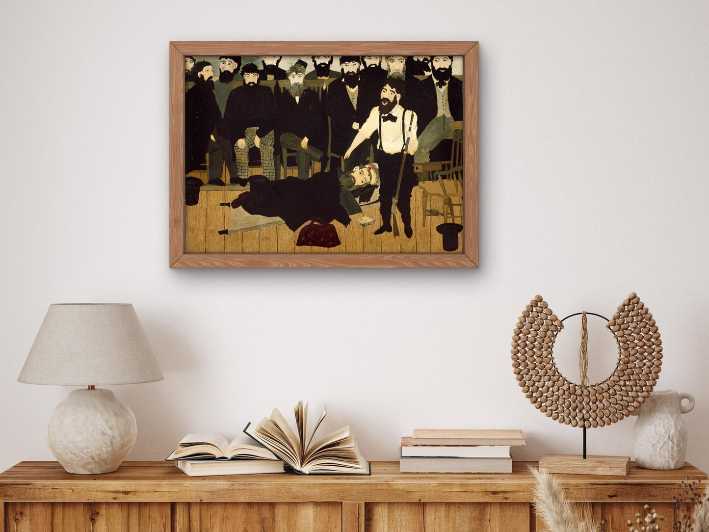 The Trial of John Brown by Horace Pippin, 1942, Art Deco and American Modernism, fine art print