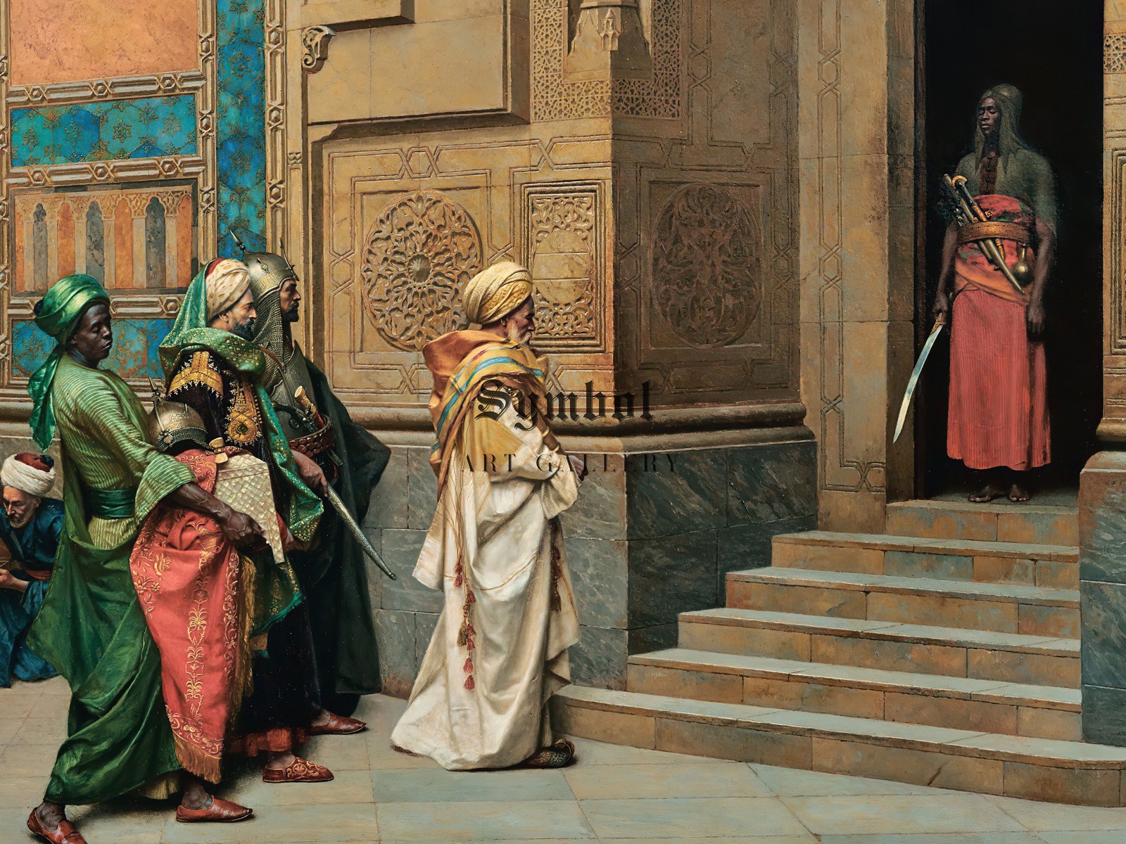 The Tribute by Ludwig Deutsch, 1900, Orientalism and Exoticism, fine art print