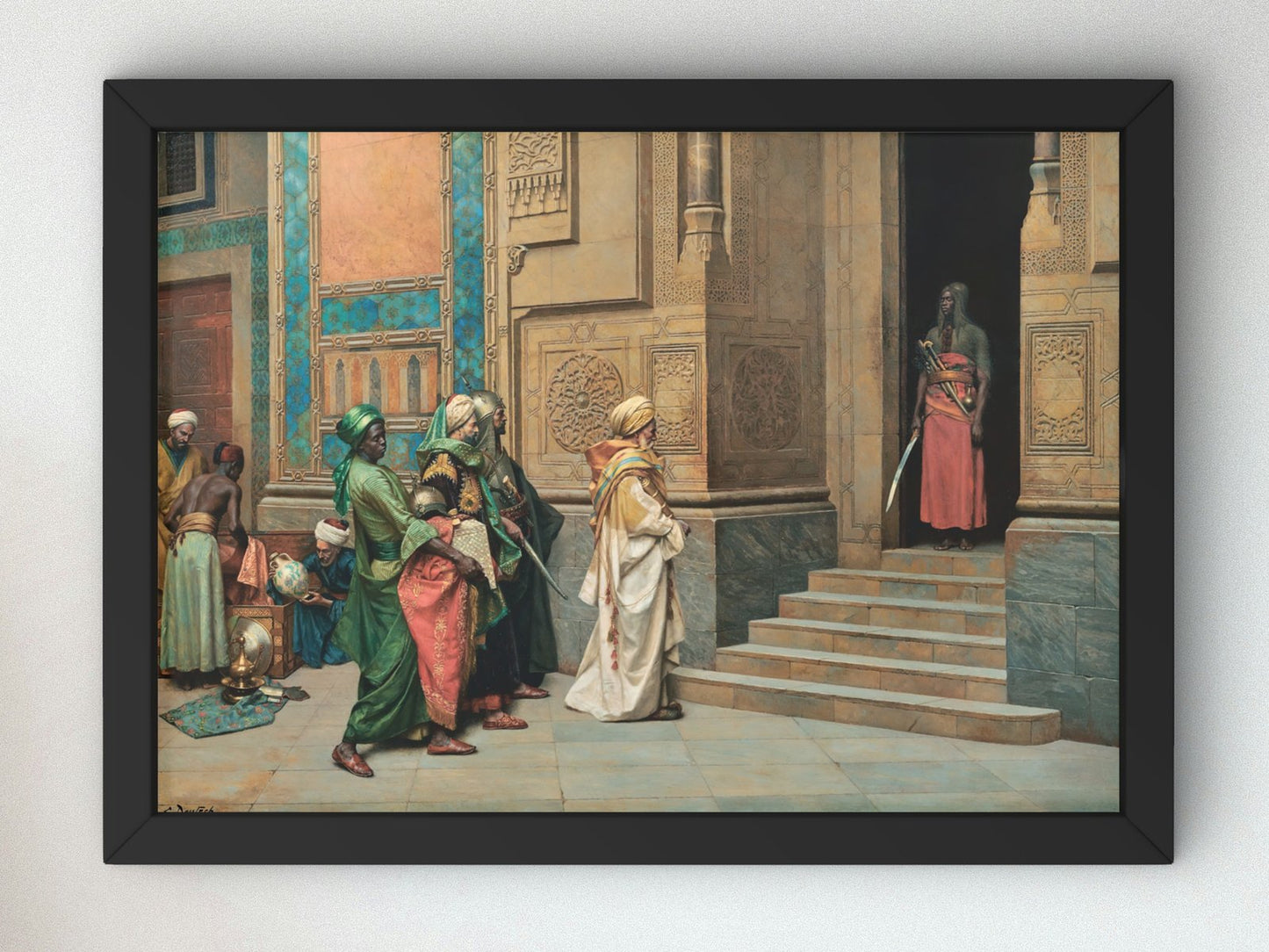 The Tribute by Ludwig Deutsch, 1900, Orientalism and Exoticism, fine art print