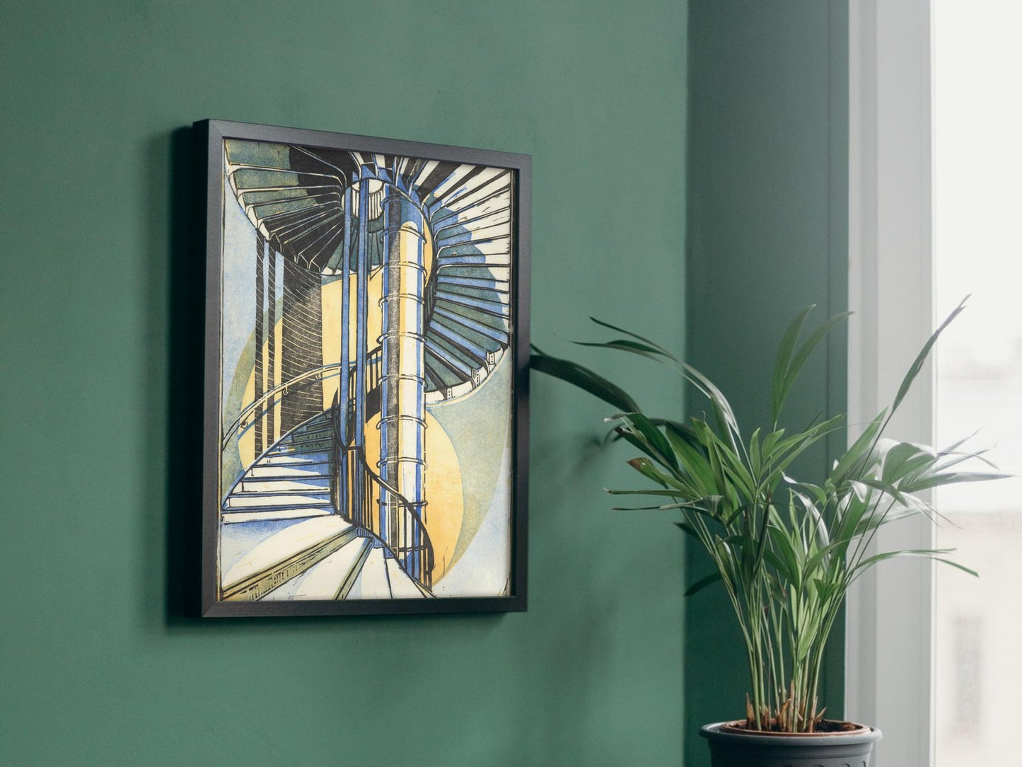 The Tube Staircase by Cyril Power, 1929, Art Deco and American Modernism, fine art print