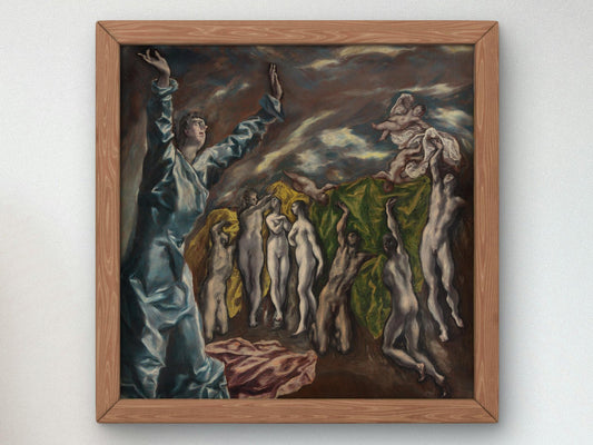 The Vision of Saint John by El Greco, 1614, Baroque and Chiaroscuro, fine art print