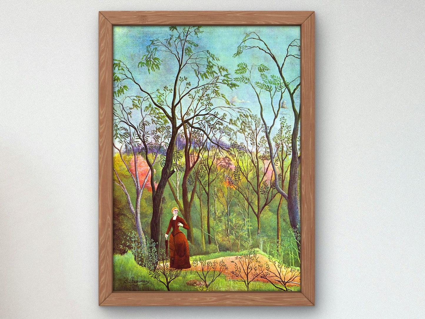 The Walk in the Forest by Henri Rousseau, 1886, Post-Impressionism, fine art print