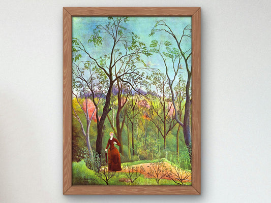 The Walk in the Forest by Henri Rousseau, 1886, Post-Impressionism, fine art print