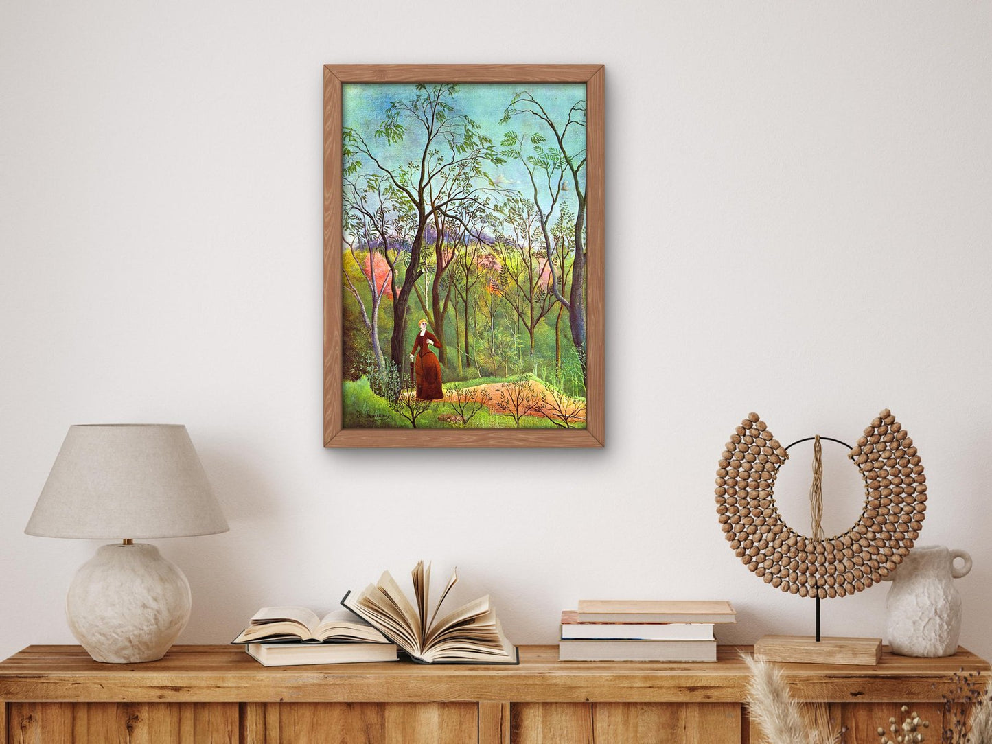 The Walk in the Forest by Henri Rousseau, 1886, Post-Impressionism, fine art print