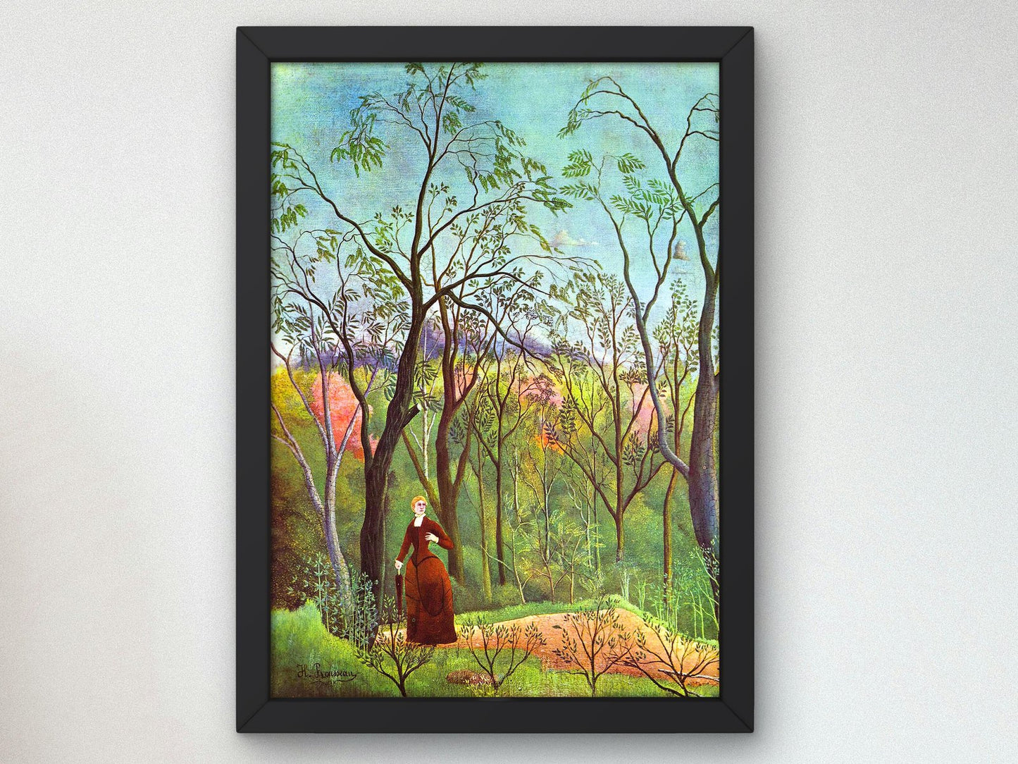 The Walk in the Forest by Henri Rousseau, 1886, Post-Impressionism, fine art print