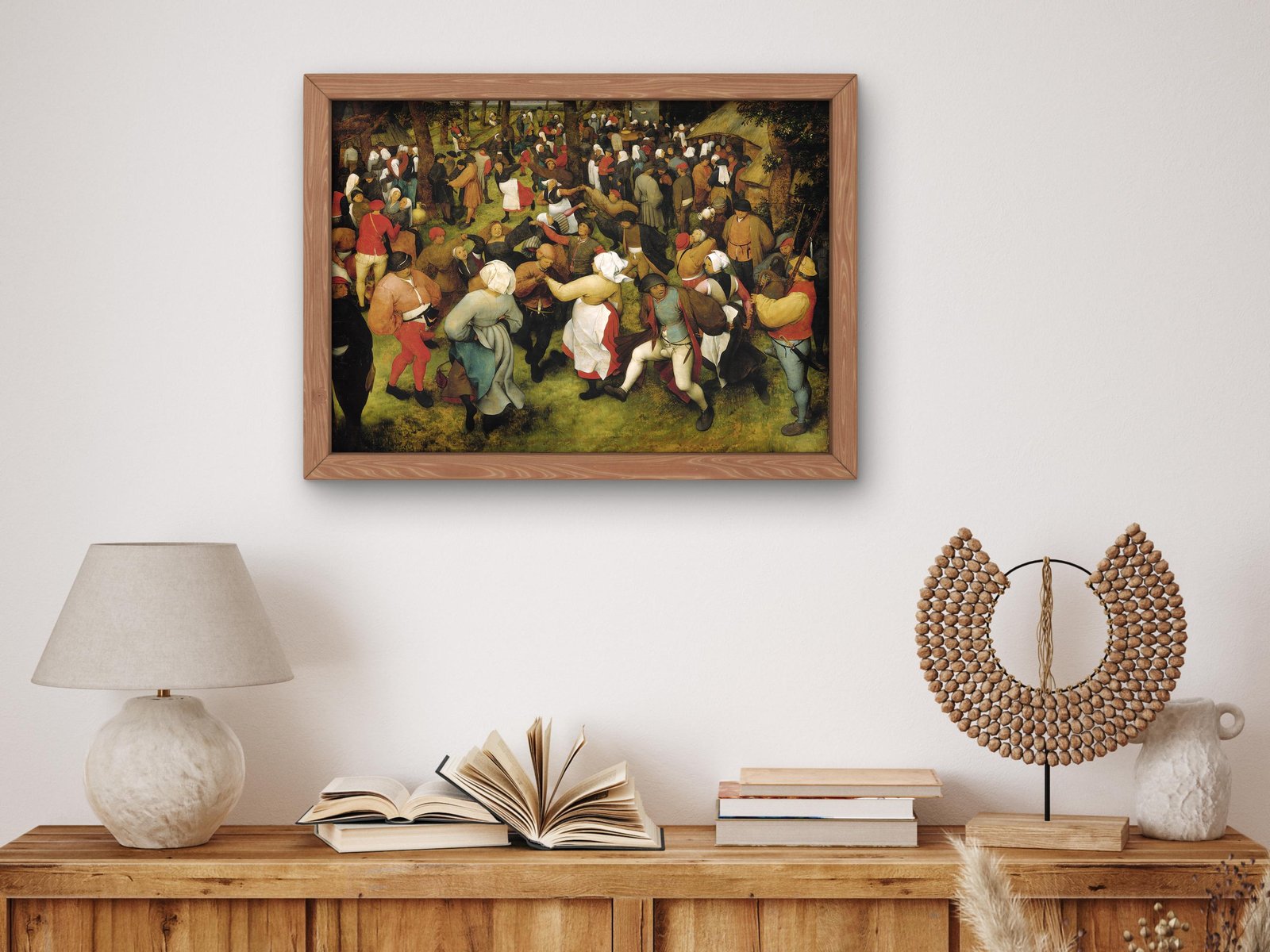 The Wedding Dance by Pieter Bruegel the Elder, 1566, Renaissance, fine art print