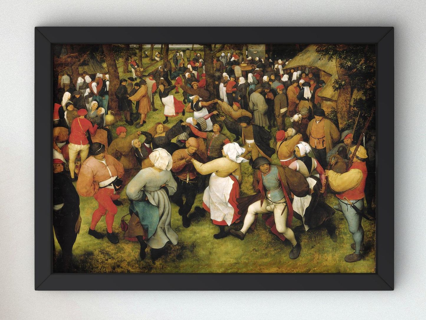 The Wedding Dance by Pieter Bruegel the Elder, 1566, Renaissance, fine art print
