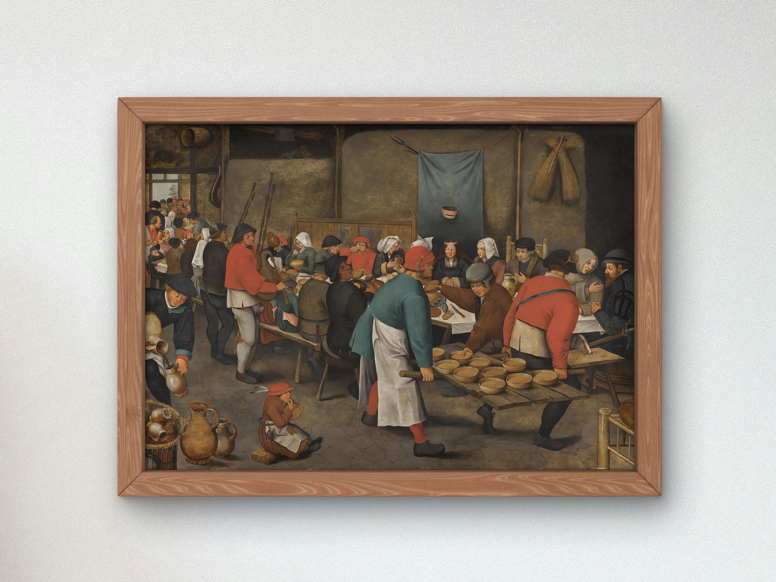 The Wedding Feast by Pieter Brueghel the Younger, 1550, Baroque, fine art print