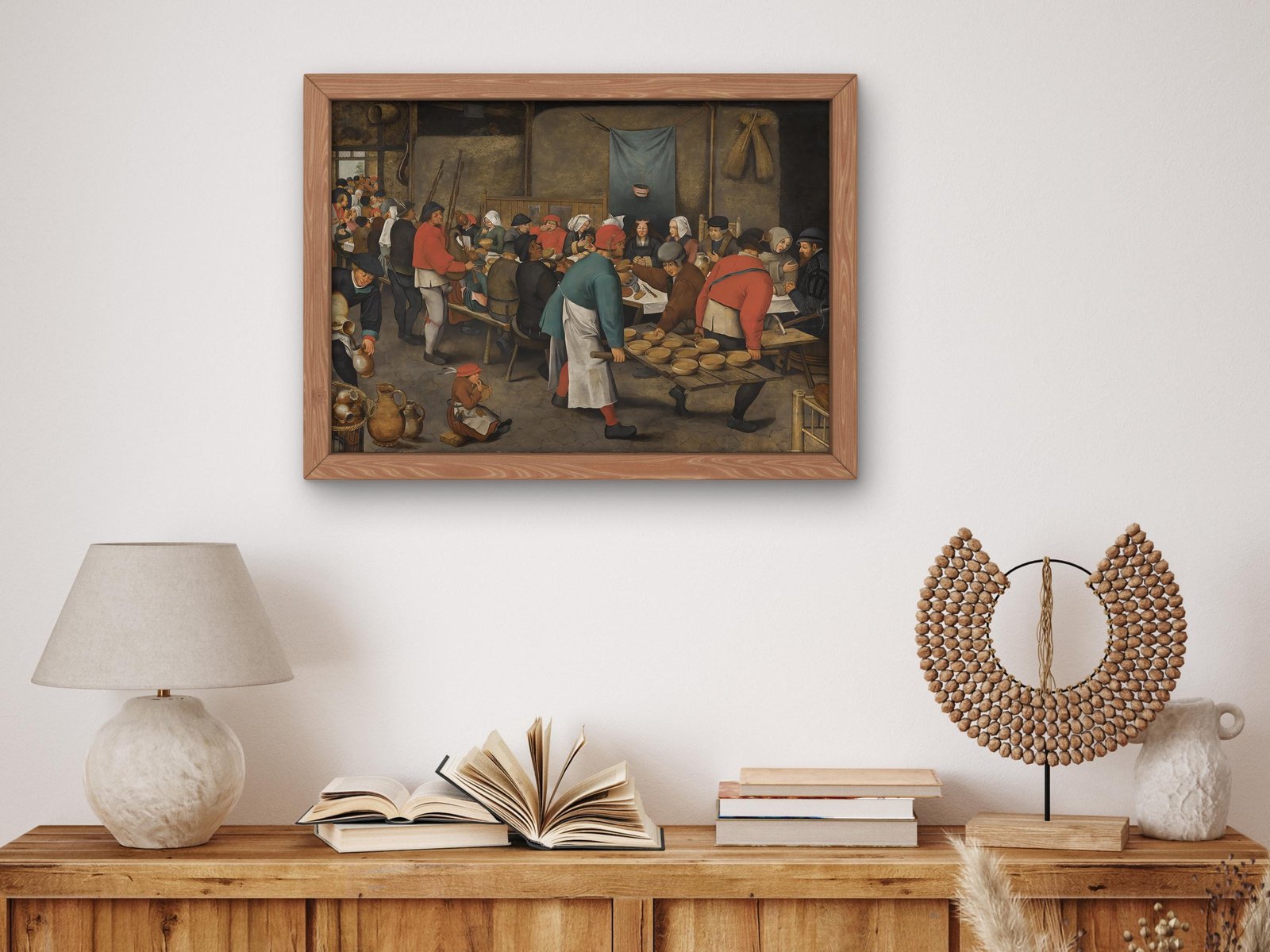 The Wedding Feast by Pieter Brueghel the Younger, 1550, Baroque, fine art print