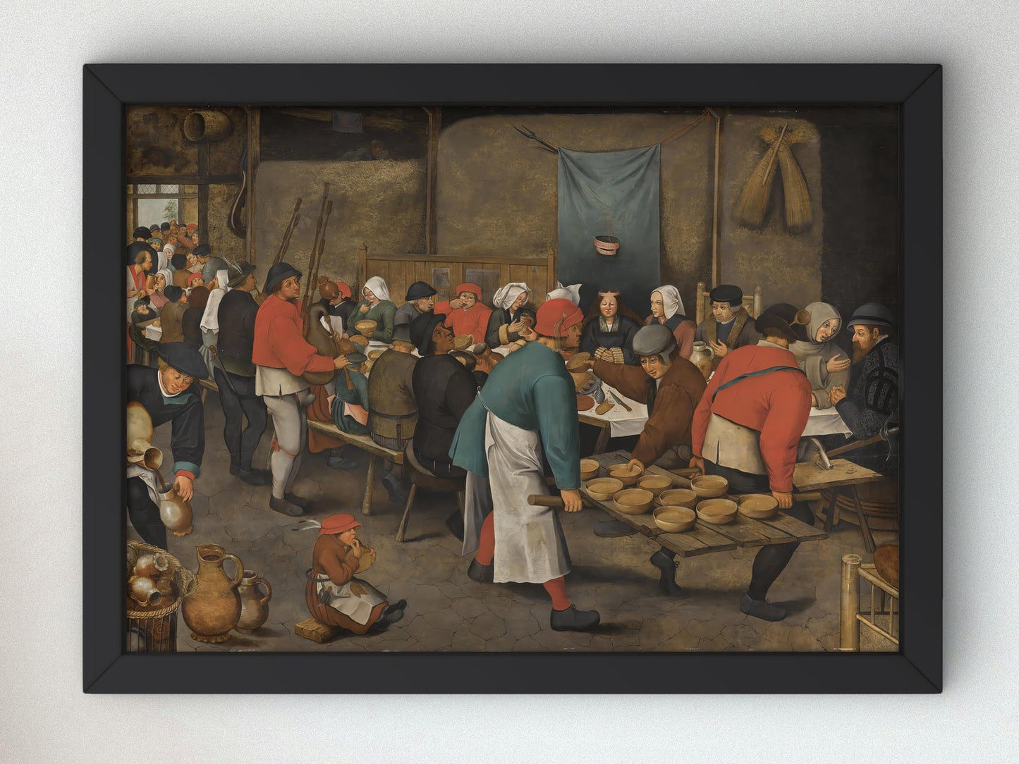 The Wedding Feast by Pieter Brueghel the Younger, 1550, Baroque, fine art print