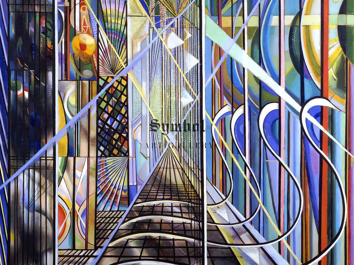 The White Way I by Joseph Stella, 1920, Art Deco and American Modernism, fine art print