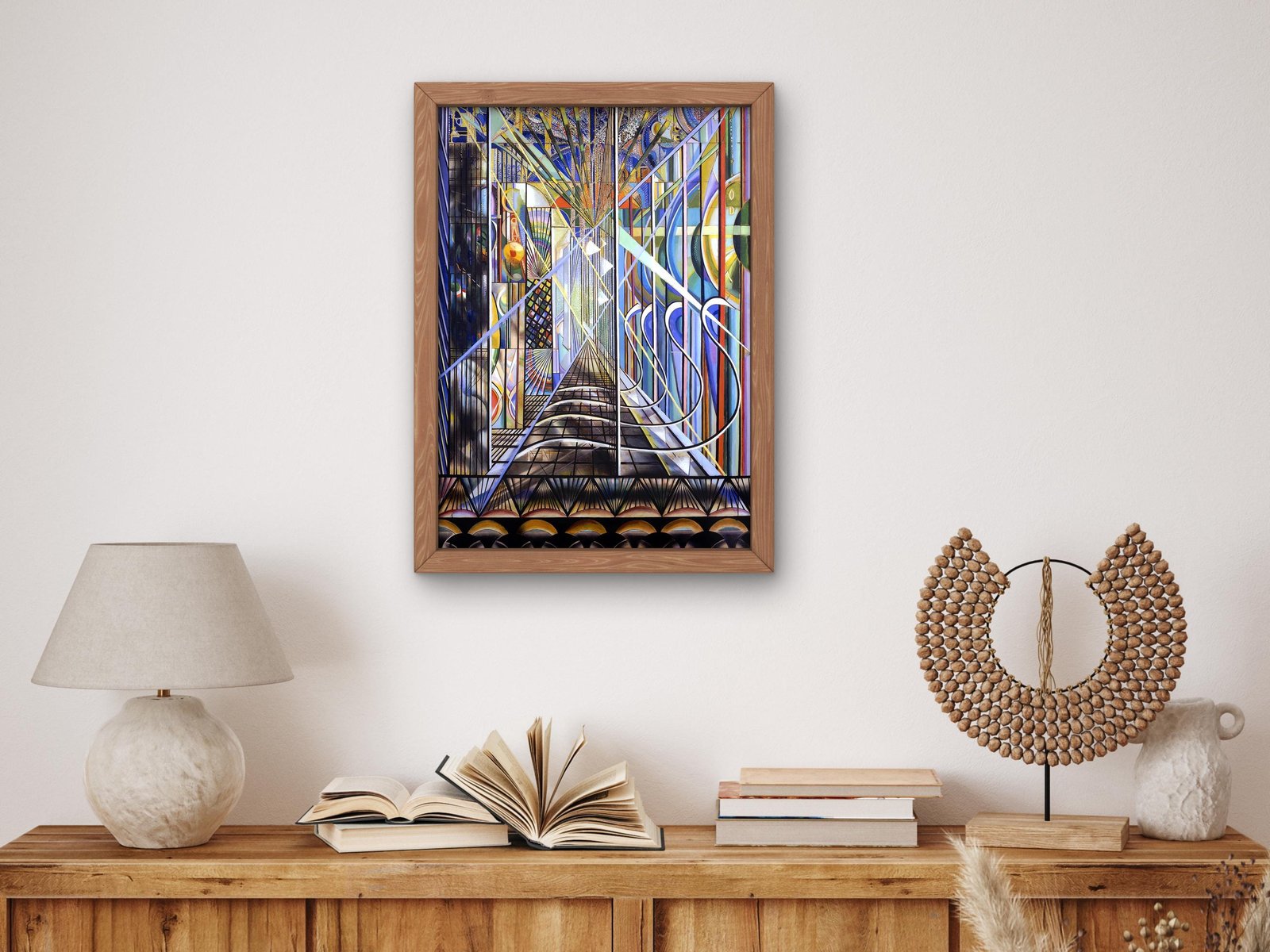 The White Way I by Joseph Stella, 1920, Art Deco and American Modernism, fine art print