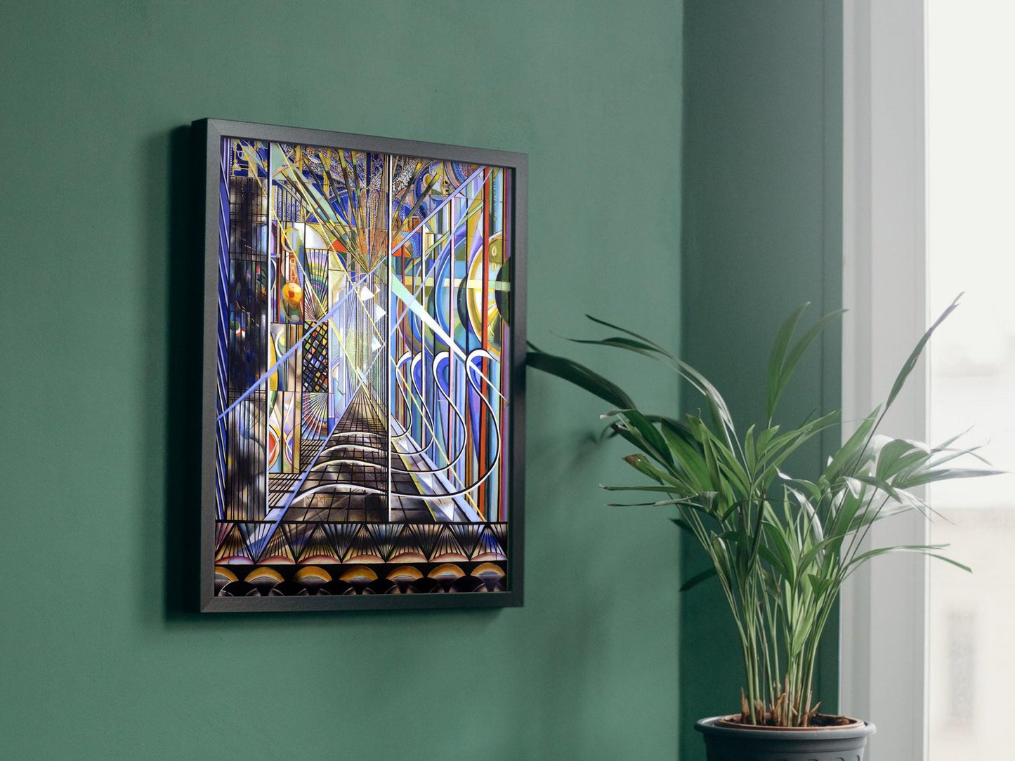 The White Way I by Joseph Stella, 1920, Art Deco and American Modernism, fine art print