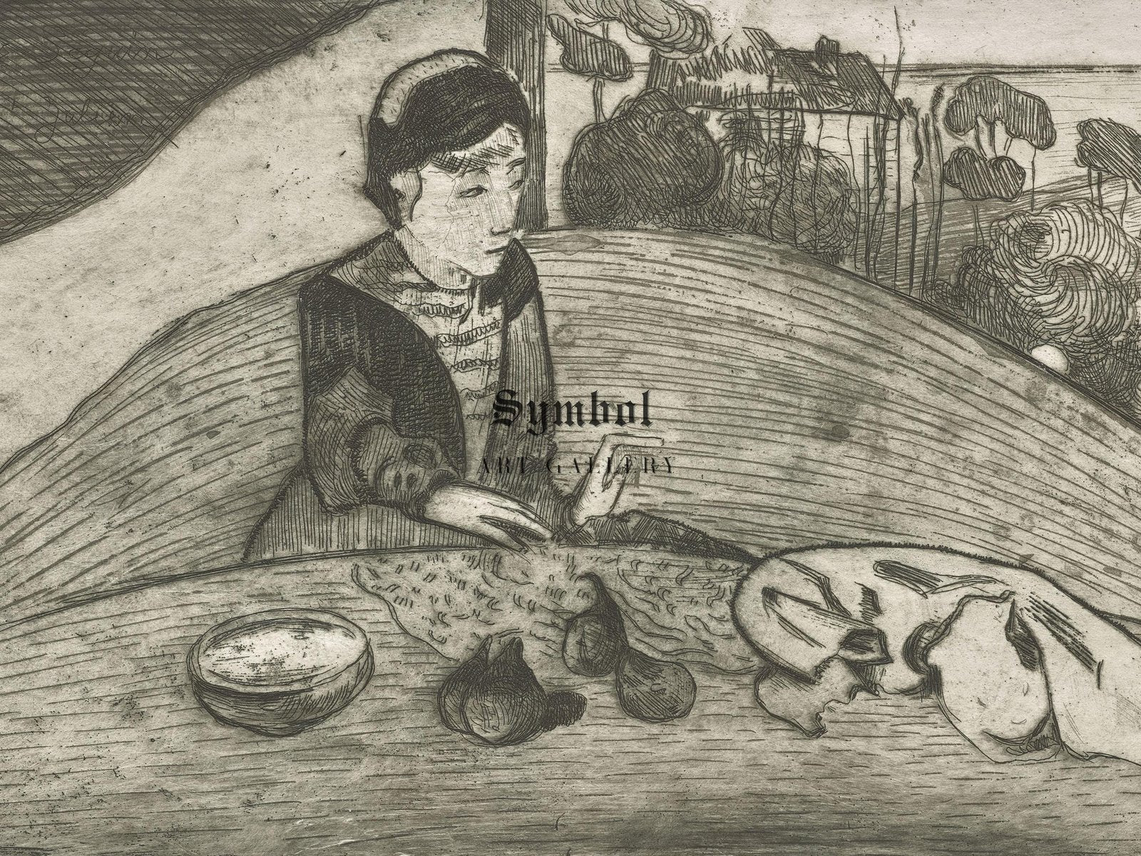 Woman with Figs by Paul Gauguin, 1894, Post-Impressionism, fine art print