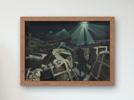 The Ypres Salient at Night by Paul Nash, 1918, Expressionism, fine art print