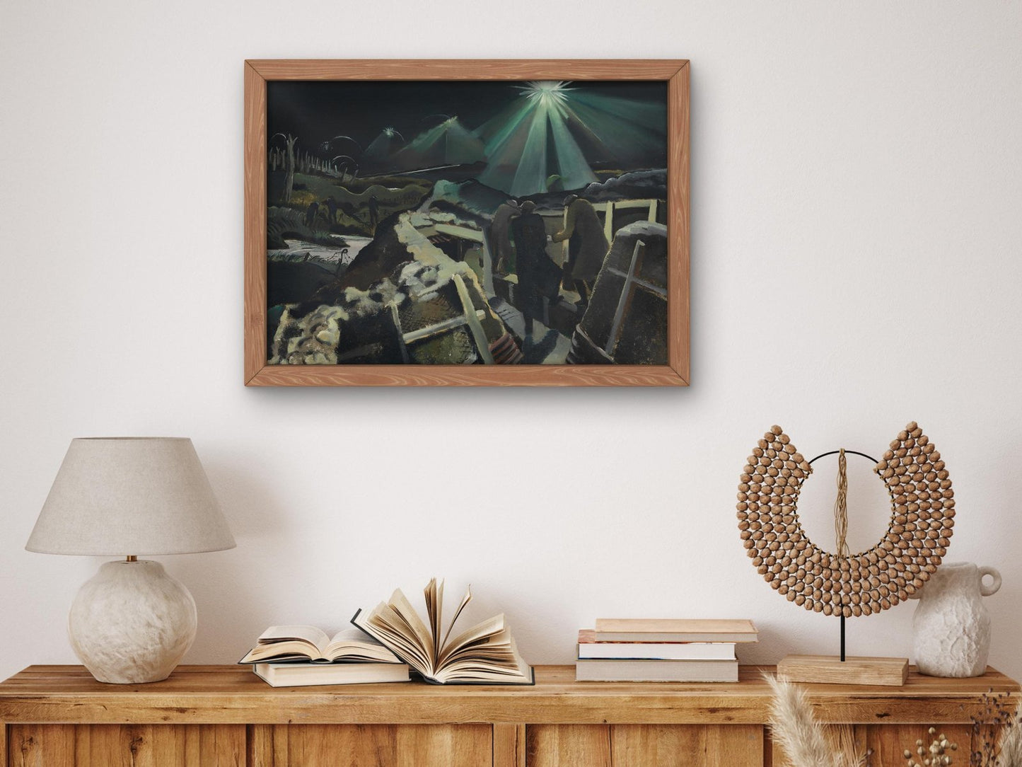 The Ypres Salient at Night by Paul Nash, 1918, Expressionism, fine art print
