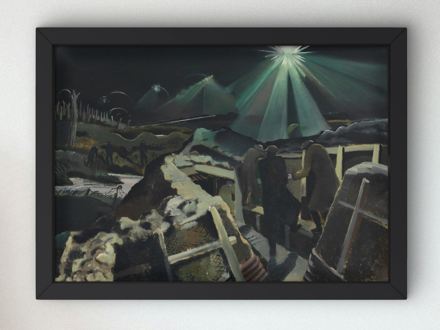 The Ypres Salient at Night by Paul Nash, 1918, Expressionism, fine art print