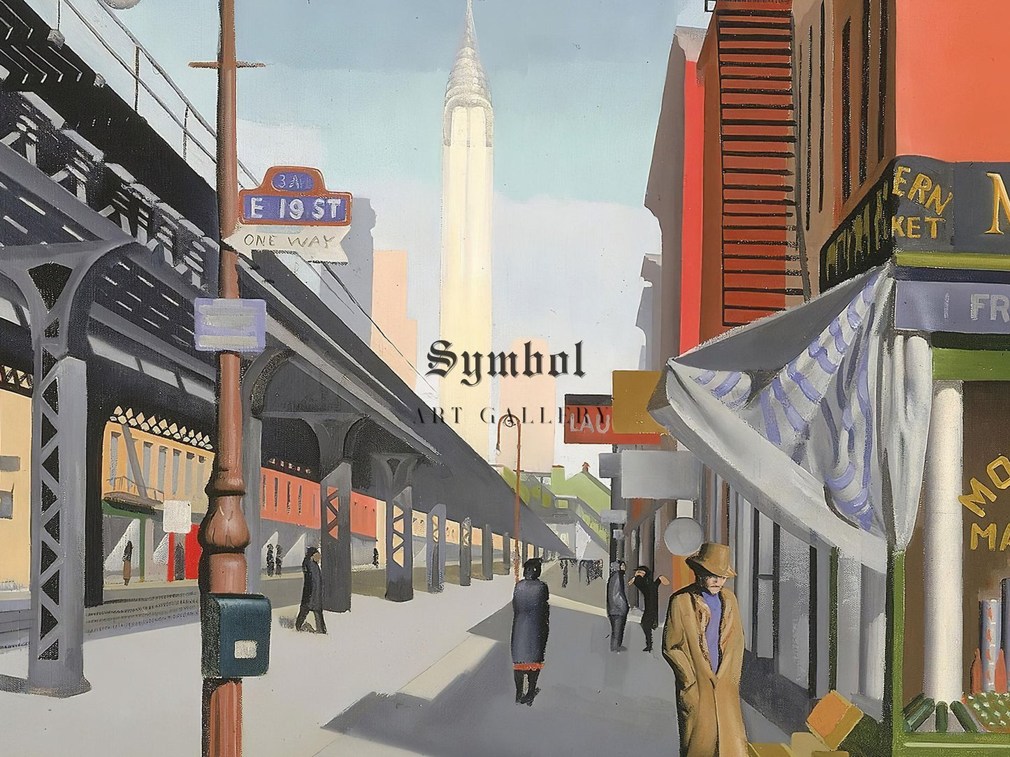 Third Avenue by Charles L. Goeller, 1934, Art Deco and American Modernism, fine art print
