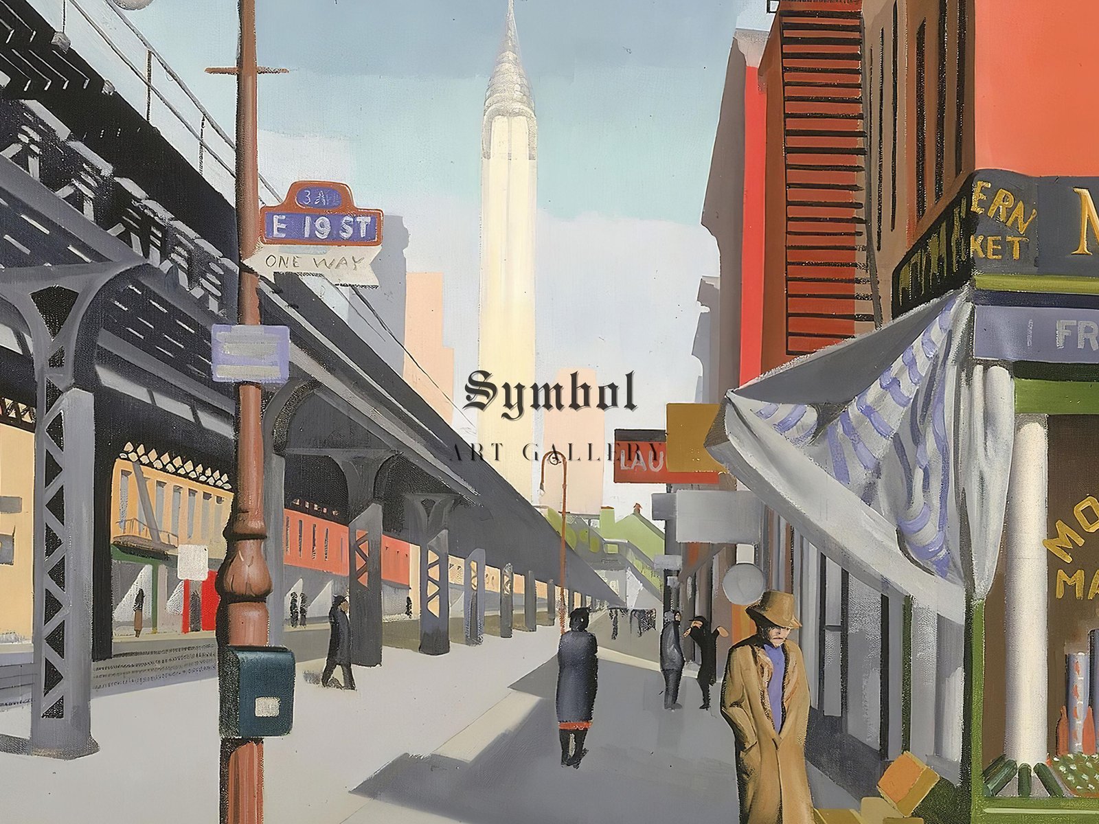 Third Avenue by Charles L. Goeller, 1934, Art Deco and American Modernism, fine art print