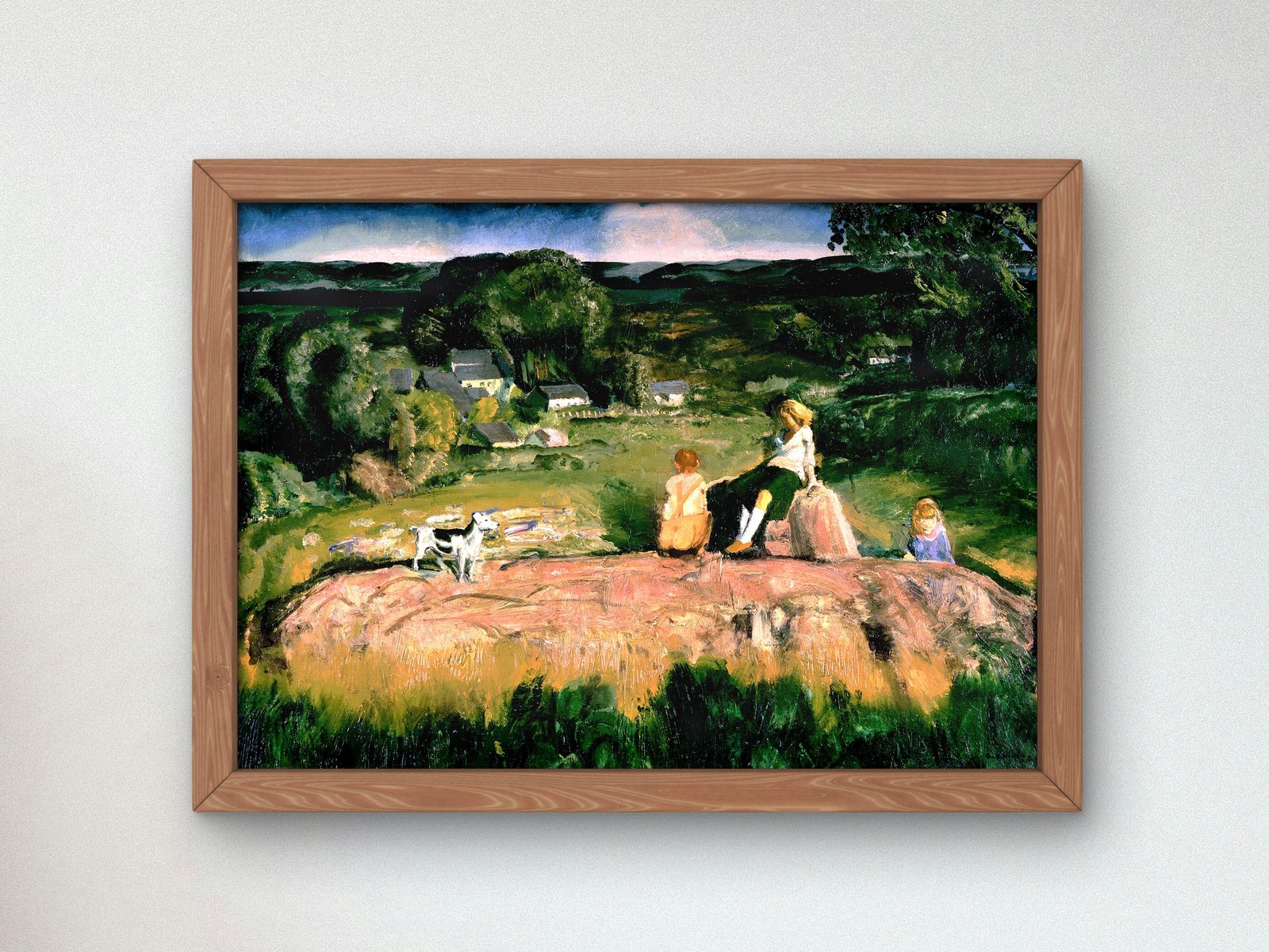 Three Children by George Bellows, 1919, Realism and Naturalism, fine art print