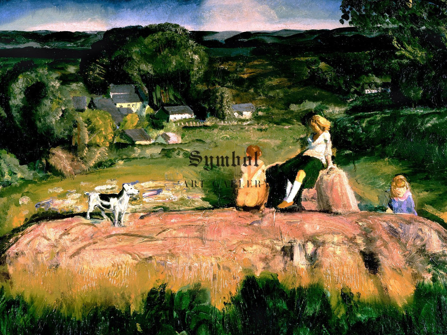Three Children by George Bellows, 1919, Realism and Naturalism, fine art print