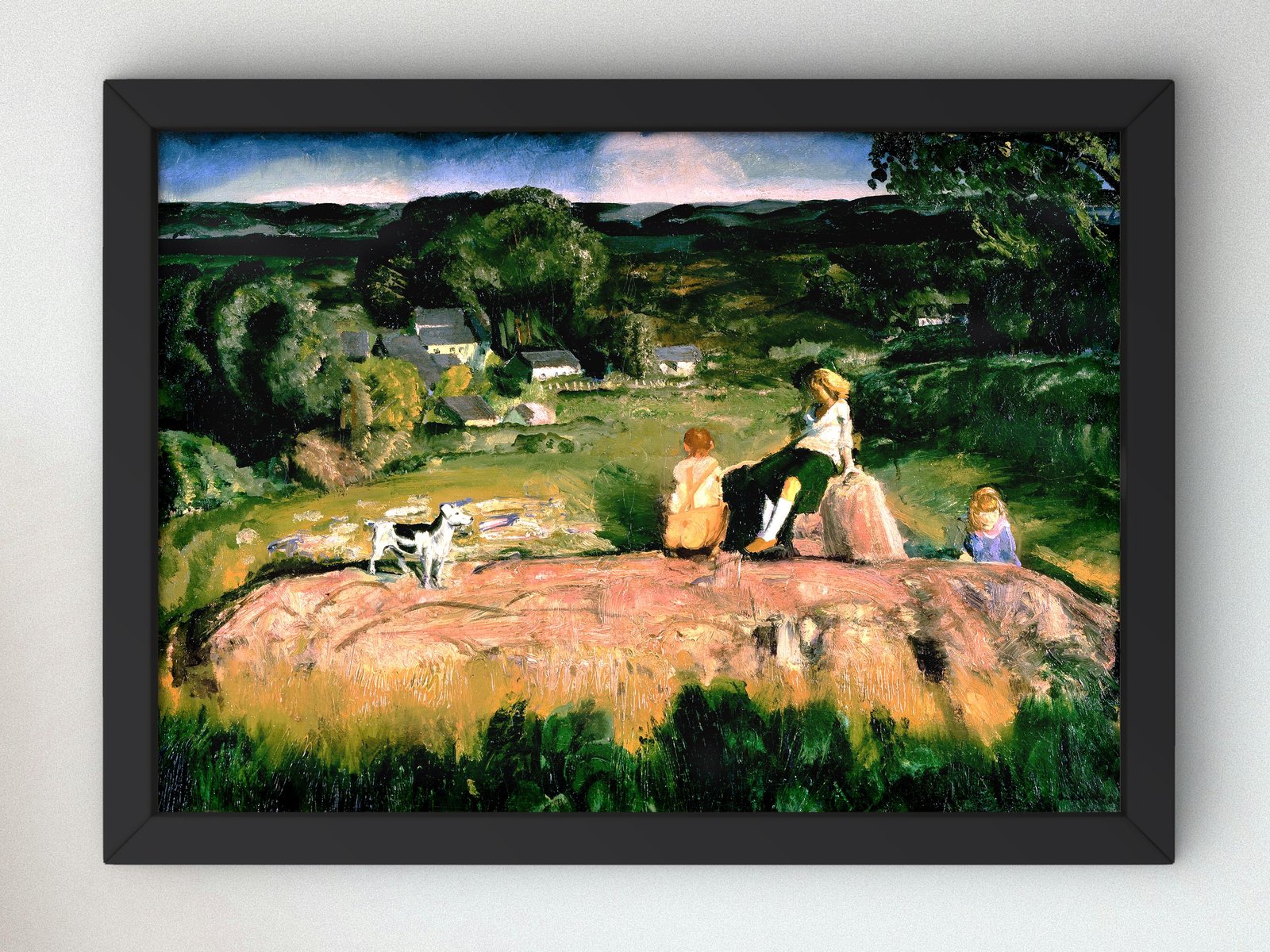 Three Children by George Bellows, 1919, Realism and Naturalism, fine art print