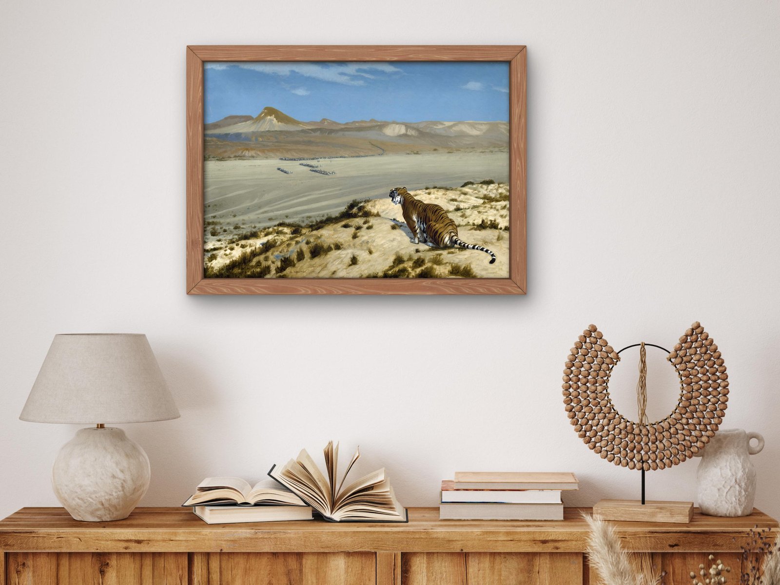 Tiger on the Watch by Jean-Léon Gérôme, 1888, Orientalism and Exoticism, fine art print