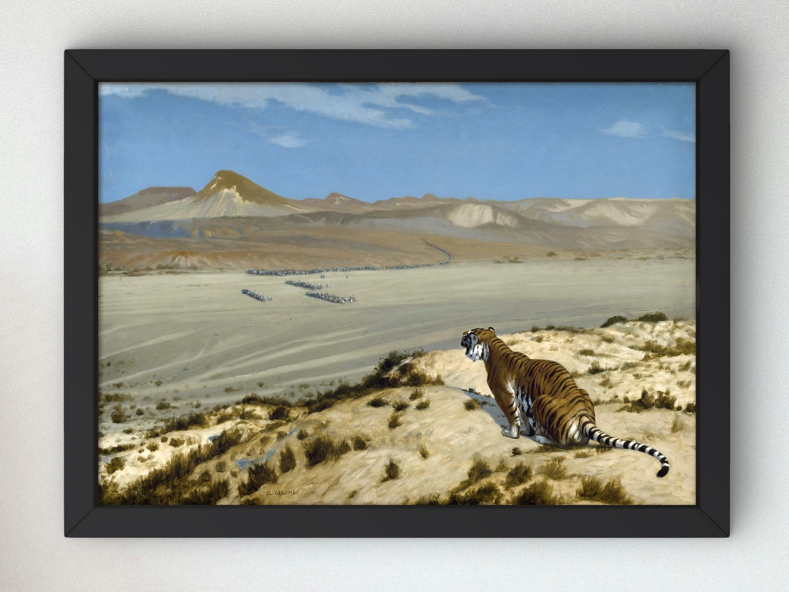 Tiger on the Watch by Jean-Léon Gérôme, 1888, Orientalism and Exoticism, fine art print