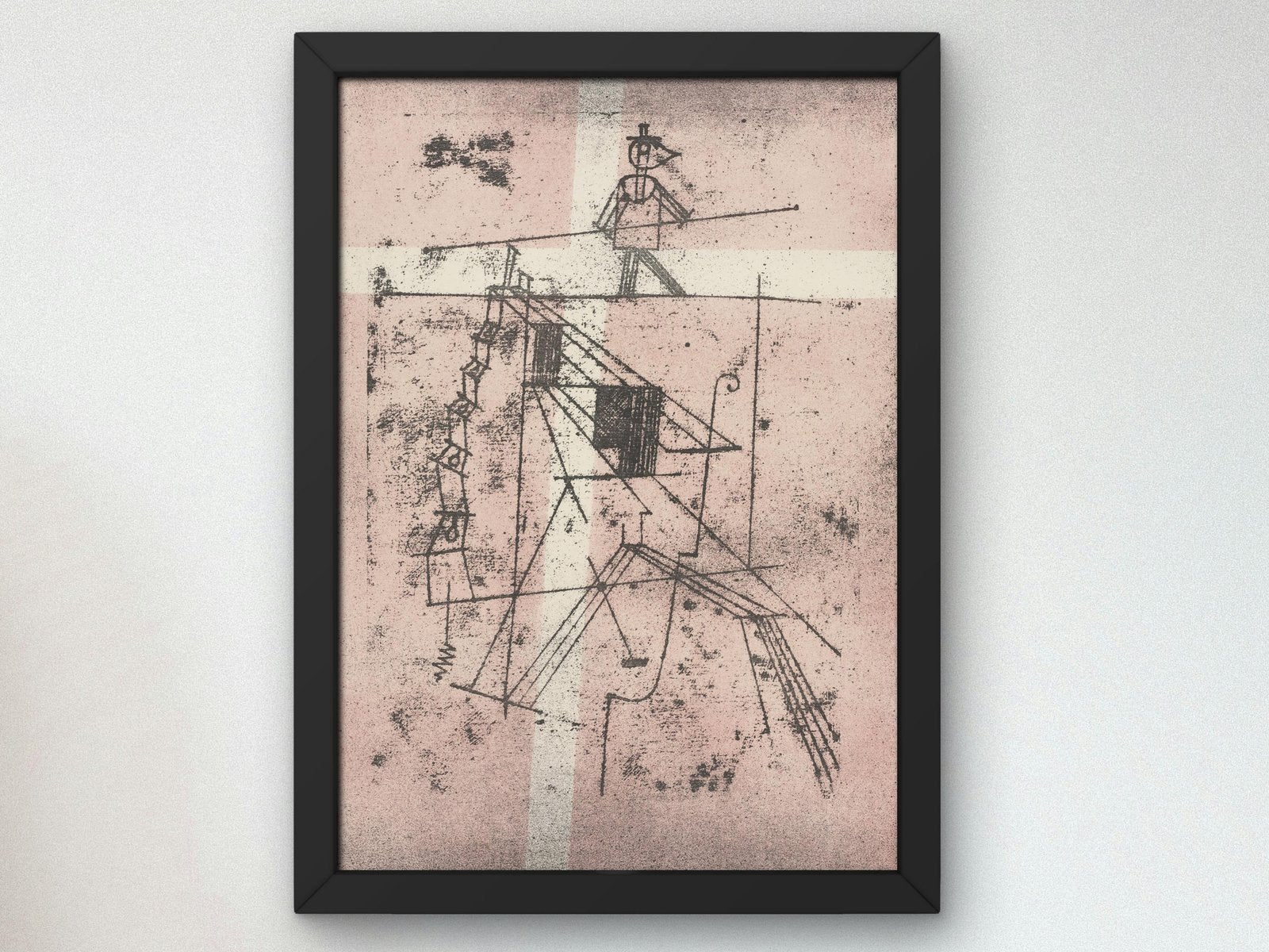 Tightrope Walker by Paul Klee, 1923, Cubism and Abstract Art, fine art print