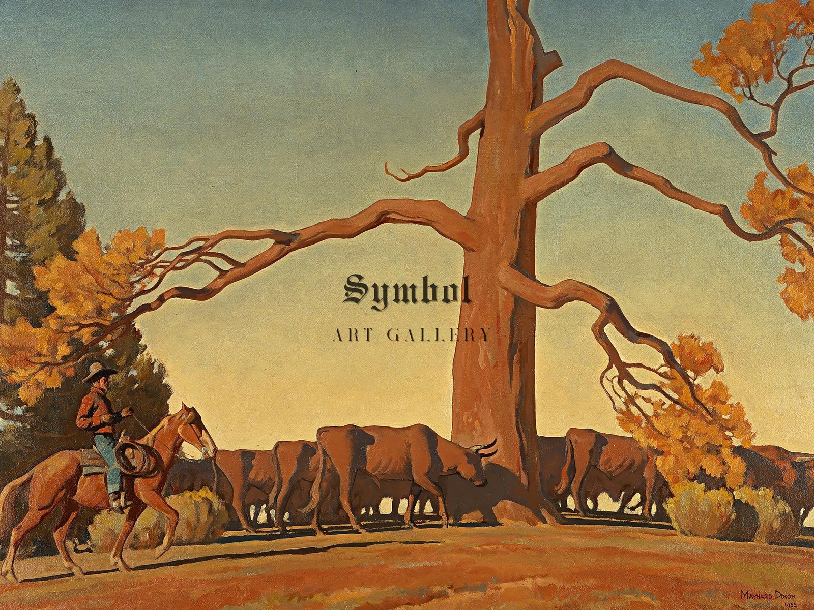 Top of the Ridge by Maynard Dixon, 1933, Art Deco and American Modernism, fine art print