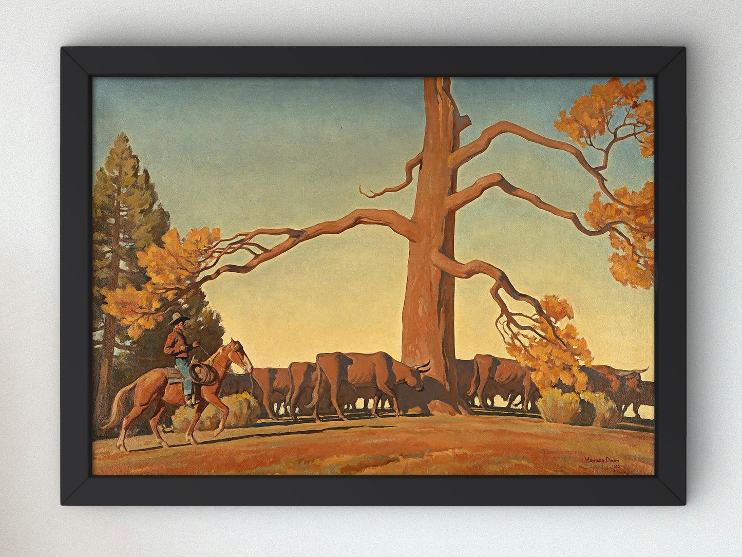 Top of the Ridge by Maynard Dixon, 1933, Art Deco and American Modernism, fine art print