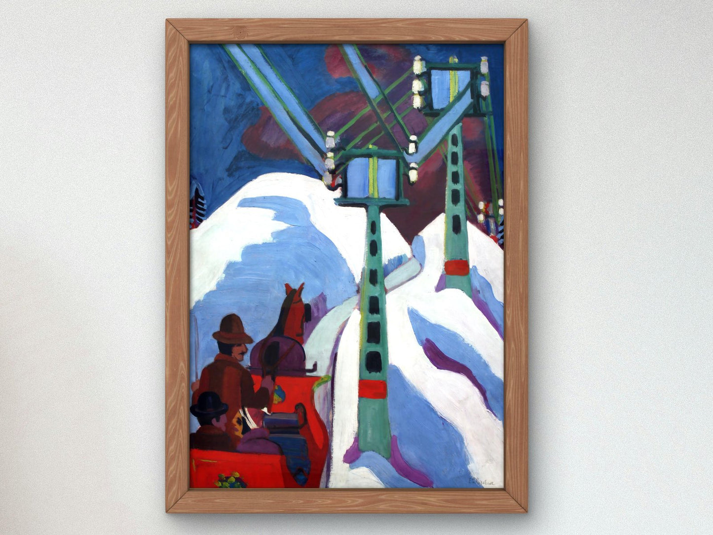 Tour on the Sledge by Ernst Ludwig Kirchner, 1923, Expressionism and Fauvism, fine art print