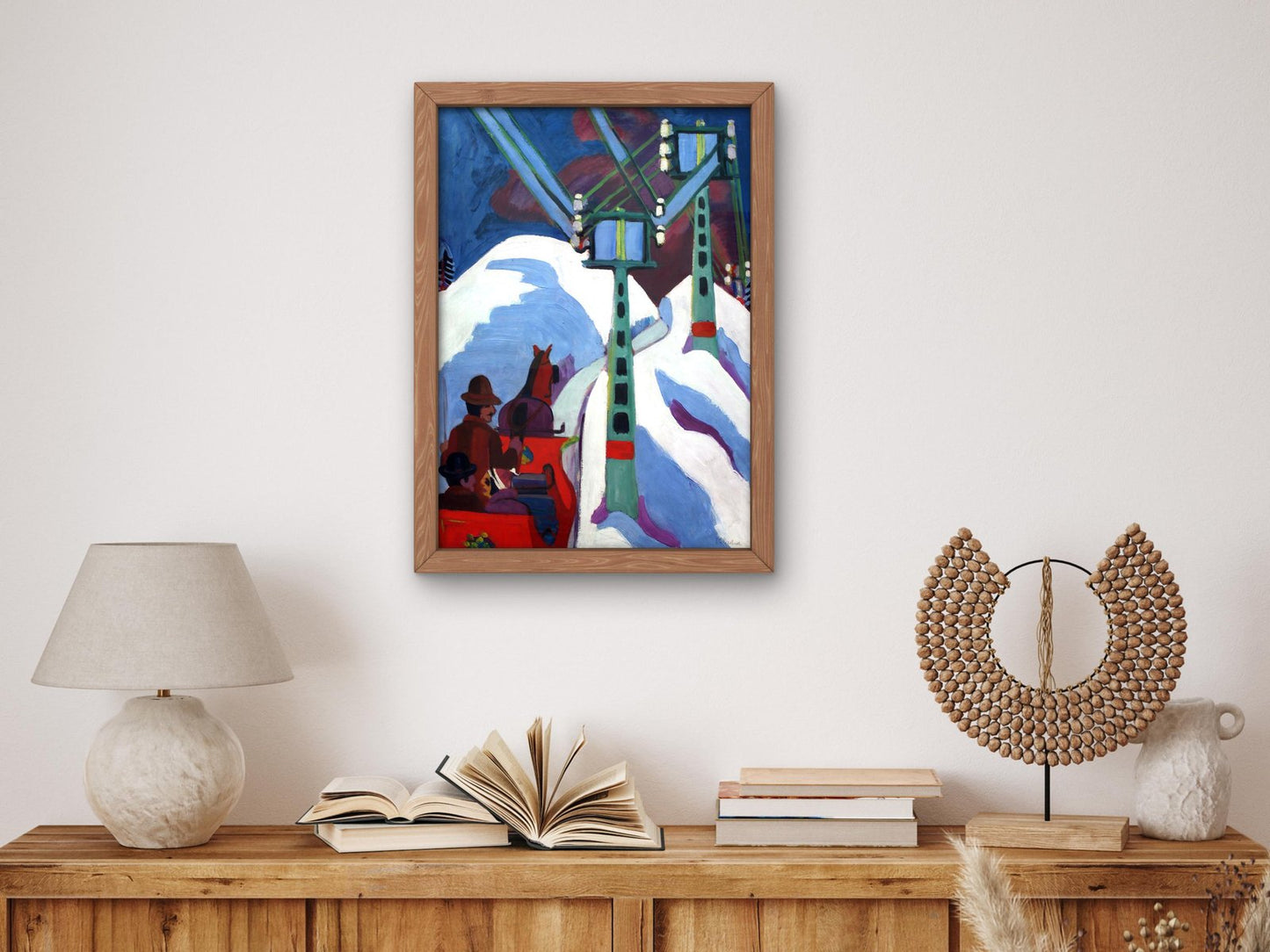 Tour on the Sledge by Ernst Ludwig Kirchner, 1923, Expressionism and Fauvism, fine art print