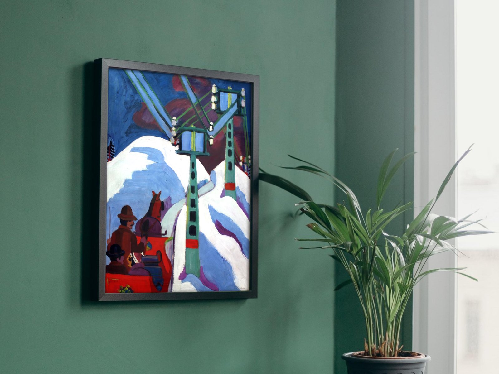 Tour on the Sledge by Ernst Ludwig Kirchner, 1923, Expressionism and Fauvism, fine art print