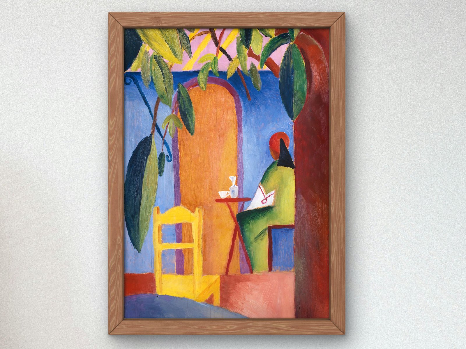Turkish Café by August Macke, 1914, Expressionism and Fauvism, fine art print