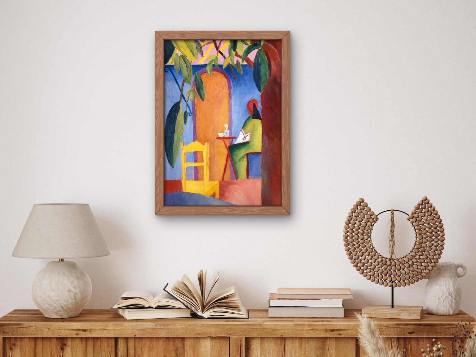 Turkish Café by August Macke, 1914, Expressionism and Fauvism, fine art print