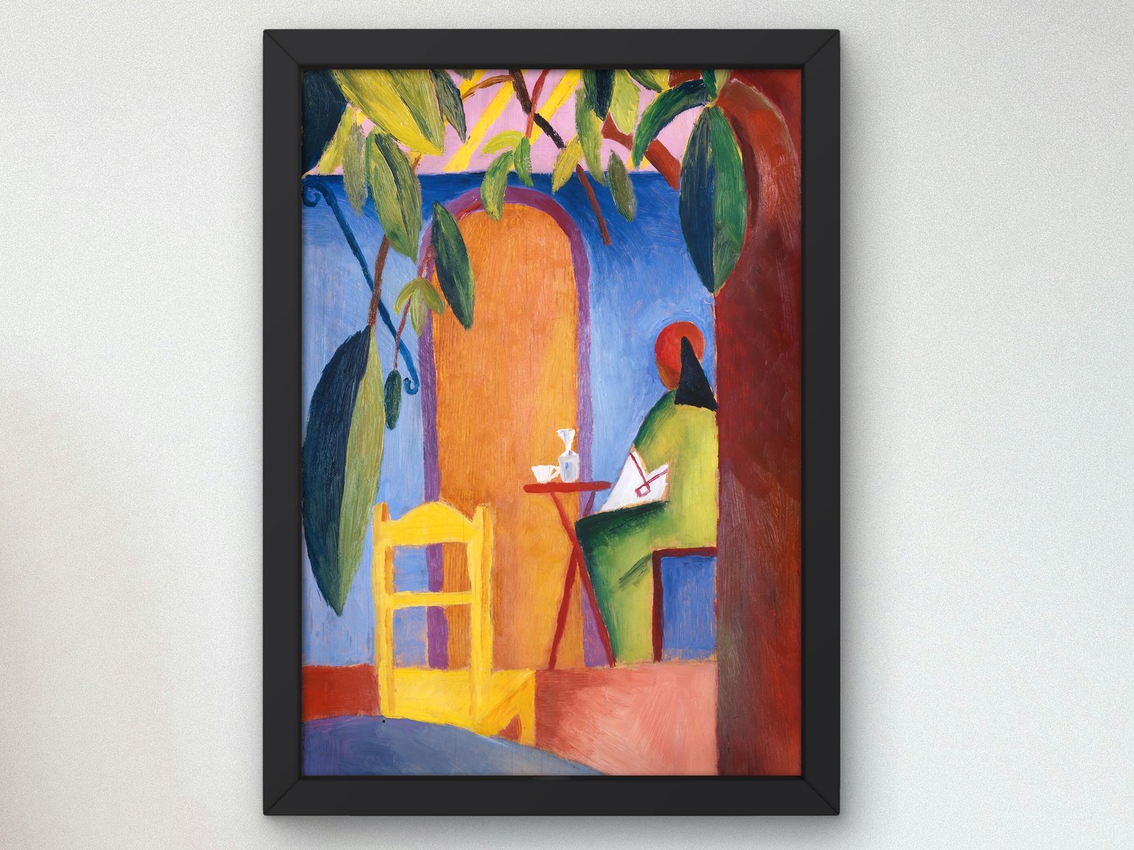 Turkish Café by August Macke, 1914, Expressionism and Fauvism, fine art print