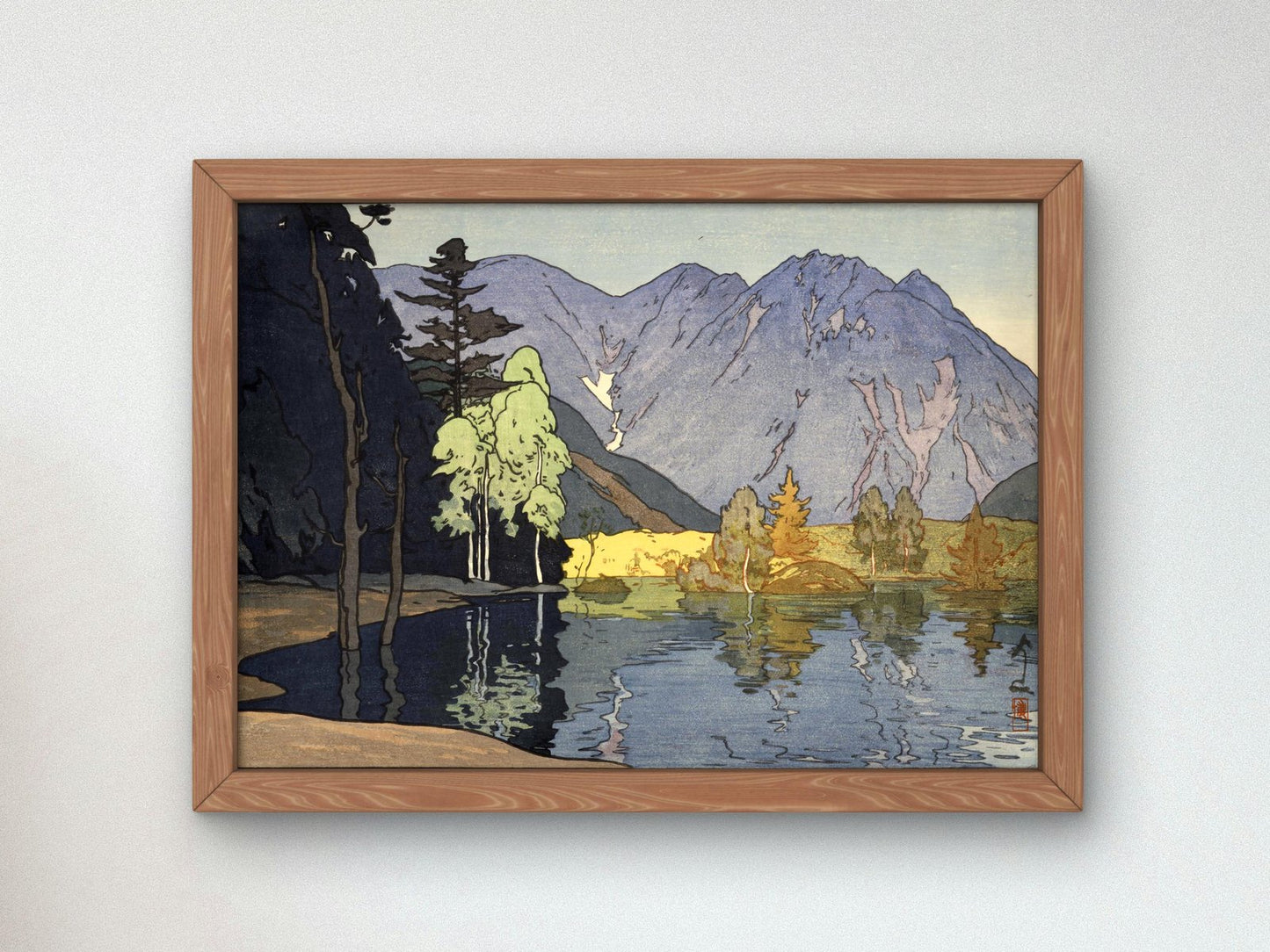 Mt. Hodaka by Hiroshi Yoshida, 1926, Japanese Woodblock Prints, fine art print