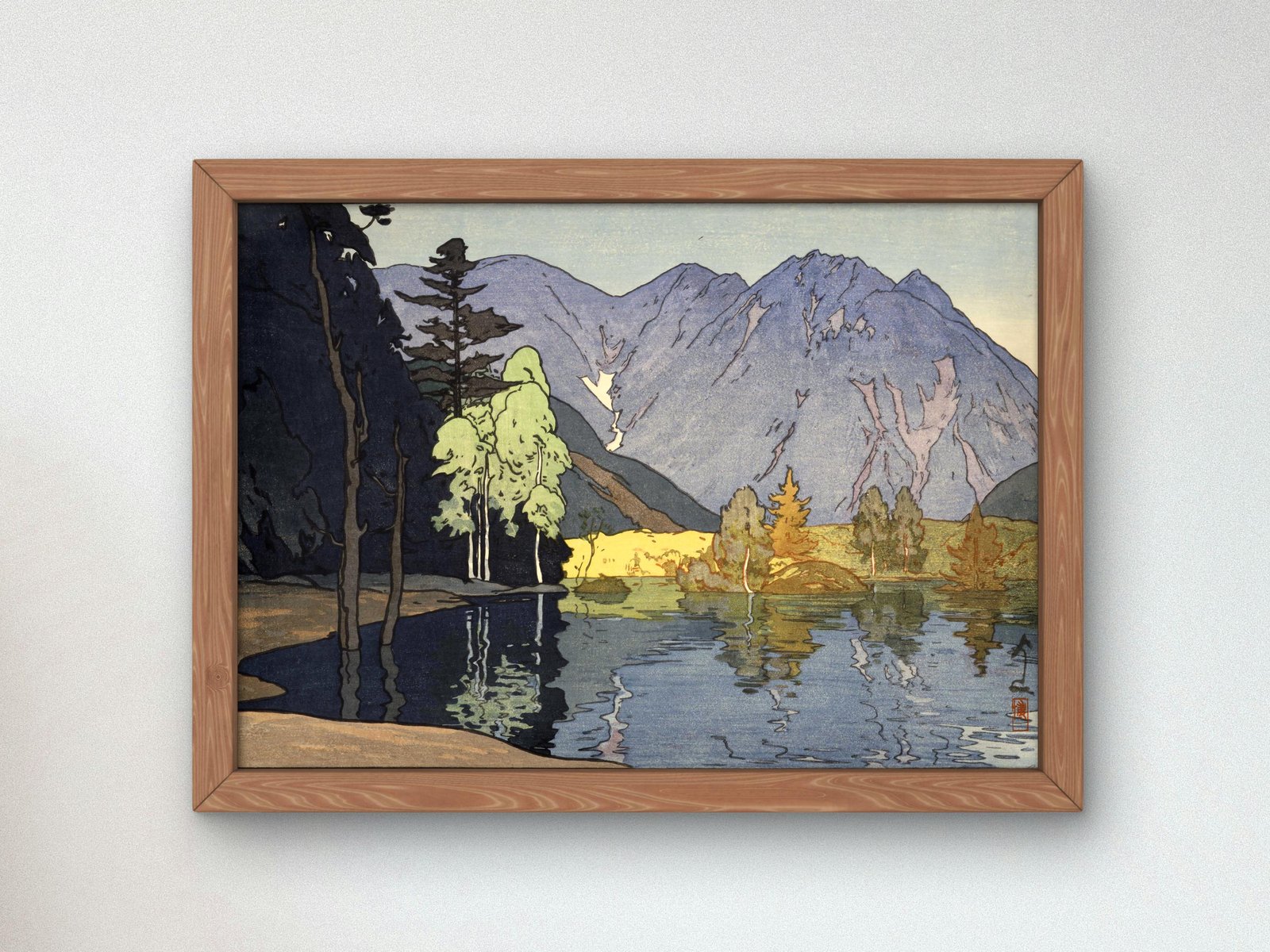 Mt. Hodaka by Hiroshi Yoshida, 1926, Japanese Woodblock Prints, fine art print