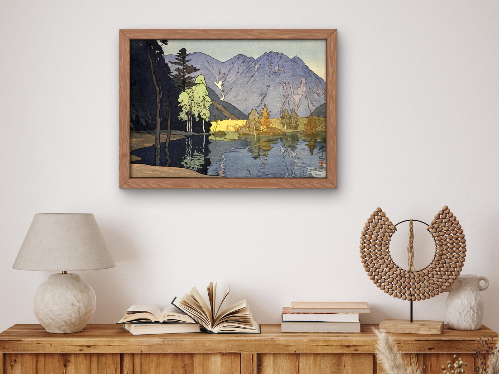 Mt. Hodaka by Hiroshi Yoshida, 1926, Japanese Woodblock Prints, fine art print