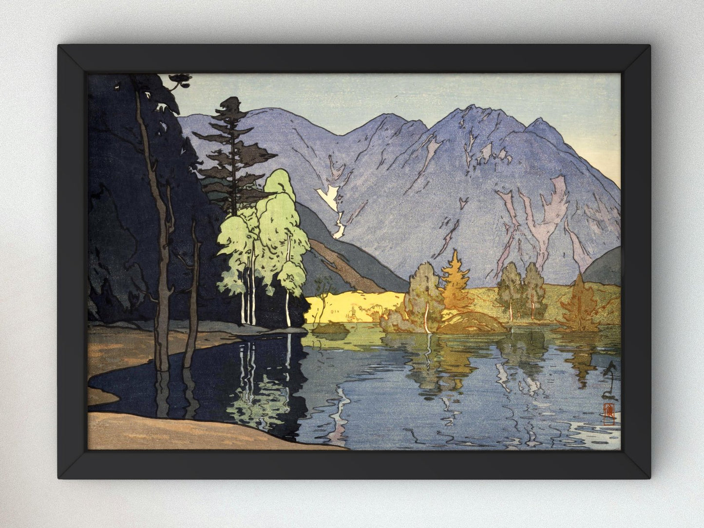 Mt. Hodaka by Hiroshi Yoshida, 1926, Japanese Woodblock Prints, fine art print