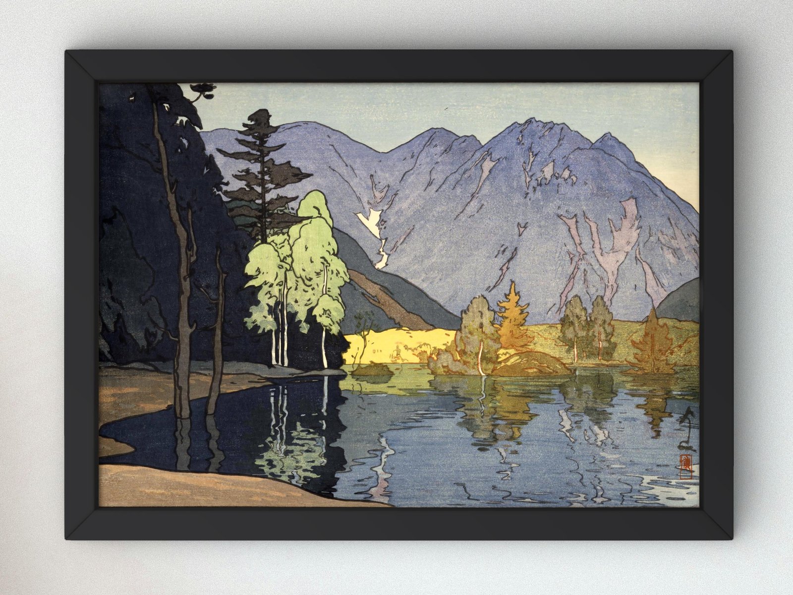 Mt. Hodaka by Hiroshi Yoshida, 1926, Japanese Woodblock Prints, fine art print