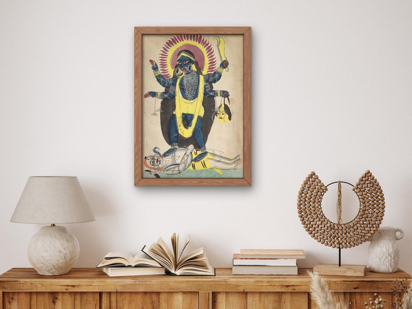 Two Aspects of Kali by Japanese Artist, 1890, Japanese Woodblock Prints, fine art print