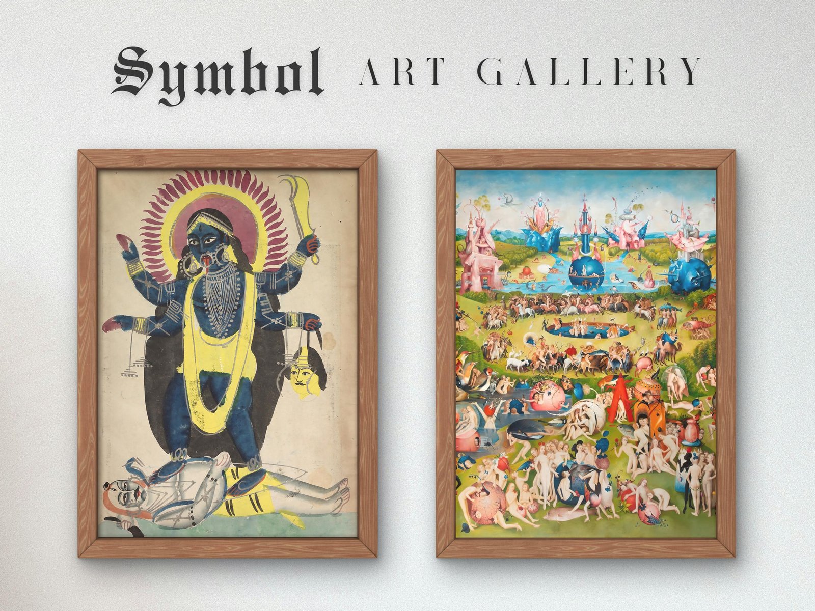 Two Aspects of Kali by Japanese Artist, 1890, Japanese Woodblock Prints, fine art print