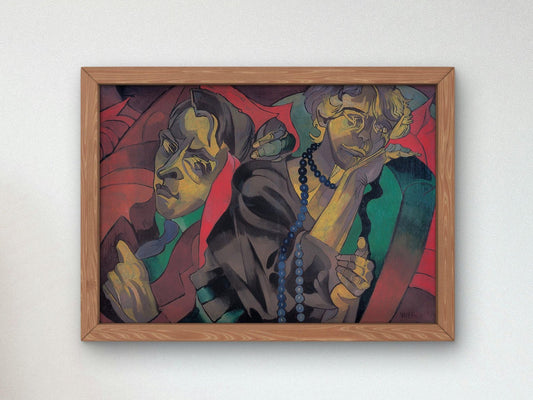 Two Heads by Stanisław Ignacy Witkiewicz, 1920, Expressionism, fine art print
